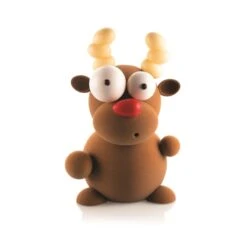 RUDOLF Stampo Termoformato Per Cioccolato Kit 5 Pz X 1 Renna Silikomart