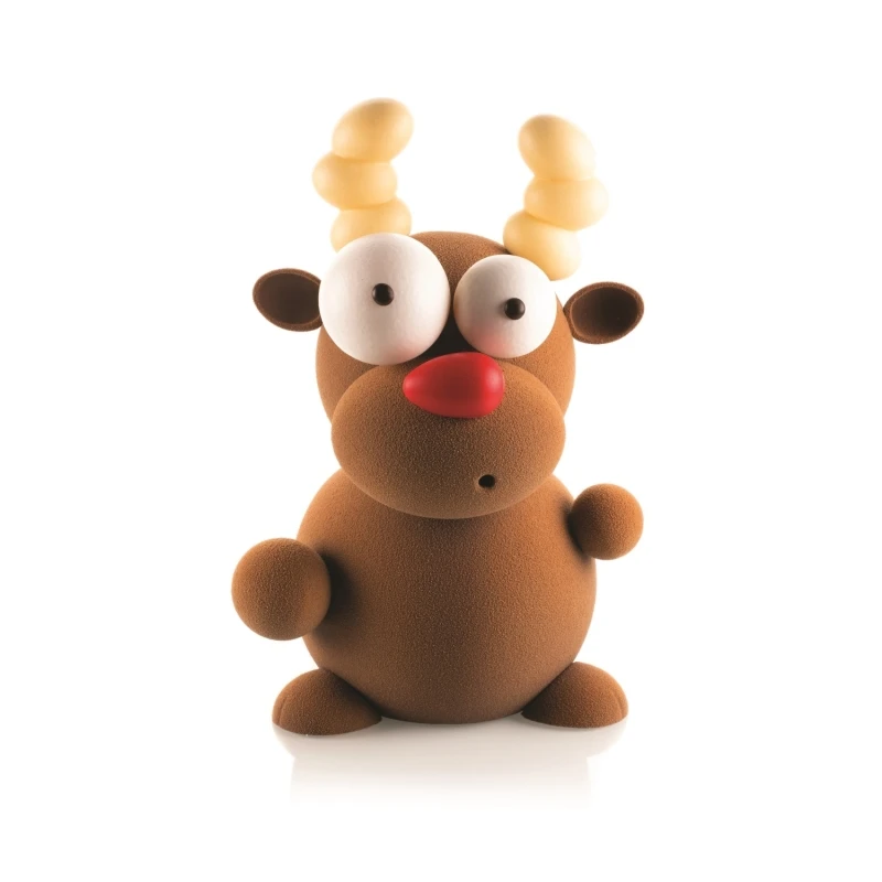 RUDOLF Stampo Termoformato Per Cioccolato Kit 5 Pz X 1 Renna Silikomart 1 RUDOLF Stampo Termoformato Per Cioccolato Kit 5 Pz X 1 Renna Silikomart