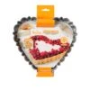 Stampo Crostata Cuore In Metallo Antiaderente 25x23cm H3cm Fondo Mobile Design Tart Decora