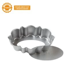 Stampo Crostata Ovale In Metallo Antiaderente 7,5x11,5cm H3cm Fondo Mobile Design Tart Decora -Peroni Kitchen Negozio stampo crostata ovale in metallo antiaderente 75x115cm h3cm fondo mobile design line decora 2