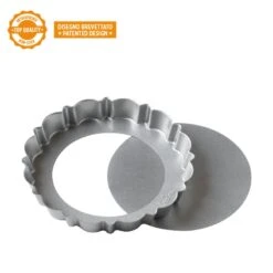 Stampo Crostata Rotonda In Metallo Antiaderente Ø25cm H3cm Fondo Mobile Design Tart Decora -Peroni Kitchen Negozio stampo crostata rotonda in metallo antiaderente 25cm h3cm fondo mobile design tart decora 2