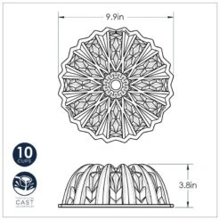 Stampo CUT CRYSTAL BUNDT PAN Ø25cm H9,6cm NW92877 Nordic Ware 9 Stampo CUT CRYSTAL BUNDT PAN Ø25cm H9,6cm NW92877 Nordic Ware -Peroni Kitchen Negozio stampo cut crystal bundt pan 4