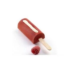GEL05m MINI CHIC Stampo Gelato In Silicone 4 Impronte 7x3,3cm H2,2cm + 50 Stecche Silikomart