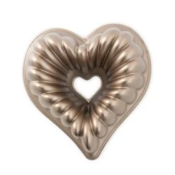 Stampo ELEGANT HEART BUNDT 26,6x27,6cm H9,6cm NW55548 Nordic Ware