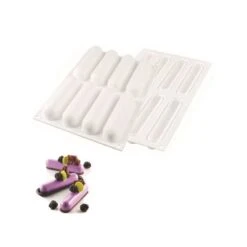 FINGERS 75 Stampo Stampo In Silicone 8 Impronte 13x2,7cm H2,7cm + Cutter + 10 Vassoi Silikomart -Peroni Kitchen Negozio stampo fingers 75 1