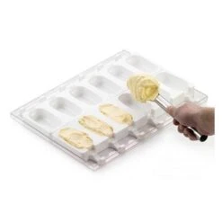 GEL01 CLASSIC Stampo Gelato In Silicone 6 Impronte 9,3x4,9cm H2,5cm - Set 2 Pz + 50 Stecche E Vassoio Silikomart -Peroni Kitchen Negozio stampo gelato classic 12 forme 2