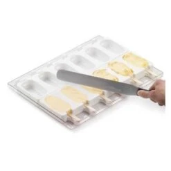 GEL01 CLASSIC Stampo Gelato In Silicone 6 Impronte 9,3x4,9cm H2,5cm - Set 2 Pz + 50 Stecche E Vassoio Silikomart -Peroni Kitchen Negozio stampo gelato classic 12 forme 4