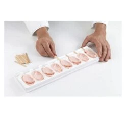 GEL01m MINI CLASSIC Stampo Gelato In Silicone 8 Impronte 6,9x3,8cm H1,8cm - 2 Pz + 100 Stecche + 2 Vassoi Silikomart -Peroni Kitchen Negozio stampo gelato mini classic 16 pezzi 4