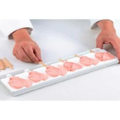 GEL03m MINI HEART IC Stampo Gelato In Silicone 6 Impronte 5,5x6,8cm H1,8cm - 2 Pz + 100 Stecche + 2 Vassoi Silikomart -Peroni Kitchen Negozio stampo gelato mini heart ic 4