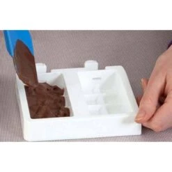 GEL02 CHOCO STICK Stampo Gelato In Silicone 2 Impronte 9,2x4,8cm H2,4cm - 2 Pz + 50 Stecche Silikomart -Peroni Kitchen Negozio stampo gelato set gel02 chocostick 2 impronte 2