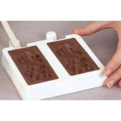 GEL02 CHOCO STICK Stampo Gelato In Silicone 2 Impronte 9,2x4,8cm H2,4cm - 2 Pz + 50 Stecche Silikomart -Peroni Kitchen Negozio stampo gelato set gel02 chocostick 2 impronte 3
