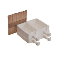 GEL02 CHOCO STICK Stampo Gelato In Silicone 2 Impronte 9,2x4,8cm H2,4cm - 2 Pz + 50 Stecche Silikomart -Peroni Kitchen Negozio stampo gelato set gel02 chocostick 2 impronte 5