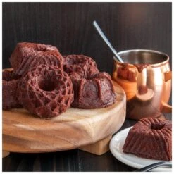 Stampo GEO BUNDTLETTE 36,5x21cm H4cm 6 Impronte NW91277 Nordic Ware -Peroni Kitchen Negozio stampo geo bundtlette nordic ware 2