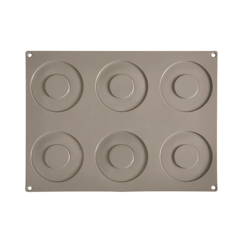 ANELLO GRANDE GG002 Stampo In Silicone 6 Impronte Ø11cm H0,35cm Gourmand Pavoni 2 ANELLO GRANDE GG002 Stampo In Silicone 6 Impronte Ø11cm H0,35cm Gourmand Pavoni - immagine 2