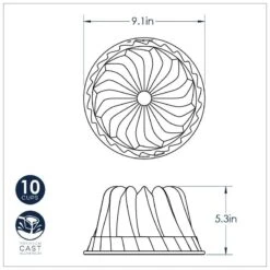 Stampo GUGELHUPF BUNDT Ø23,1cm H13,4cm NW59937 Nordic Ware -Peroni Kitchen Negozio stampo gugelhupf nordic ware 4