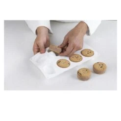 BISCO02M MINI DISCOTTO Stampo Gelato In Silicone 8 Impronte Ø6,3cm H2,2cm - 2 Pz + Vassoio Silikomart -Peroni Kitchen Negozio stampo in silicone bisco 02m mini discotto silikomart 5