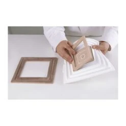 INSERT DECOR SQUARE Stampo In Silicone 4x4/26x26cm H1cm Silikomart -Peroni Kitchen Negozio stampo insert quadrato professional 3