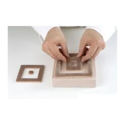 INSERT DECOR SQUARE Stampo In Silicone 4x4/26x26cm H1cm Silikomart -Peroni Kitchen Negozio stampo insert quadrato professional 4
