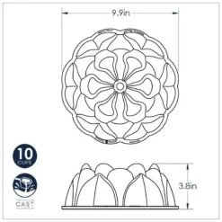 Stampo MAGNOLIA BUNDT PAN Ø25cm H9,6cm NW93848 Nordic Ware -Peroni Kitchen Negozio stampo magnolia bundt pan 6