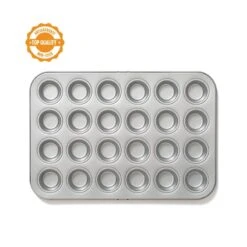 MINI MUFFIN Stampo In Acciaio Antiaderente 24 Impronte Ø4,3cm H3cm Decora -Peroni Kitchen Negozio stampo mini muffin 24 impronte o43cm antiaderente decora 4