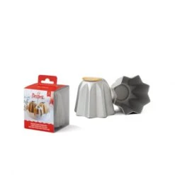 Stampo Pandoro 70gr In Alluminio Anodizzato Ø7,5cm H6,5cm - Conf 3 Pz Decora