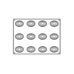 POLLY PX4341 Stampo In Silicone 12 Impronte 7,8x5,6cm H4,3cm Pavoni -Peroni Kitchen Negozio stampo pavoflex polly px4341 4