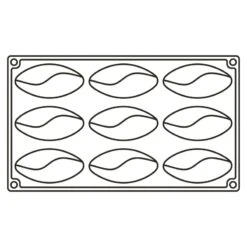 TOP SHELL PX3201 Stampo In Silicone 9 Impronte 8,6x4,1cm H2,2cm 43ml Pavoflex Pavoni -Peroni Kitchen Negozio stampo pavoflex shell px3201 3
