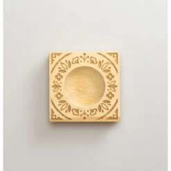 Stampo Per Ravioli Motivo Fiori In Legno - Timbro Per Decorazioni 10x10cm