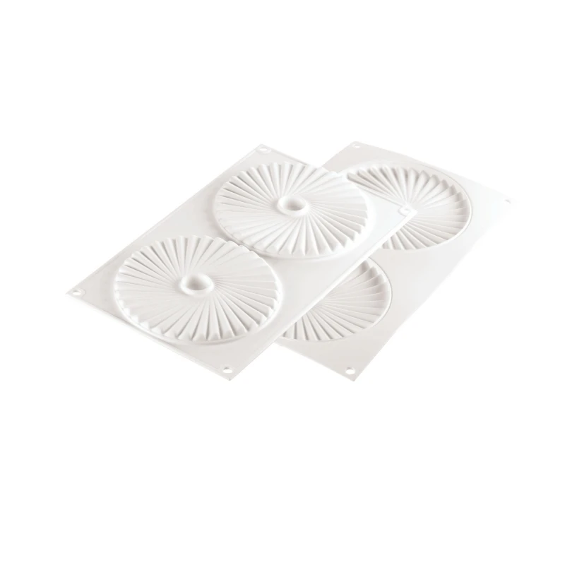 PLISSÉ 100 Stampo In Silicone 2 Impronte Ø14cm H1cm Silikomart 2 PLISSÉ 100 Stampo In Silicone 2 Impronte Ø14cm H1cm Silikomart - immagine 2