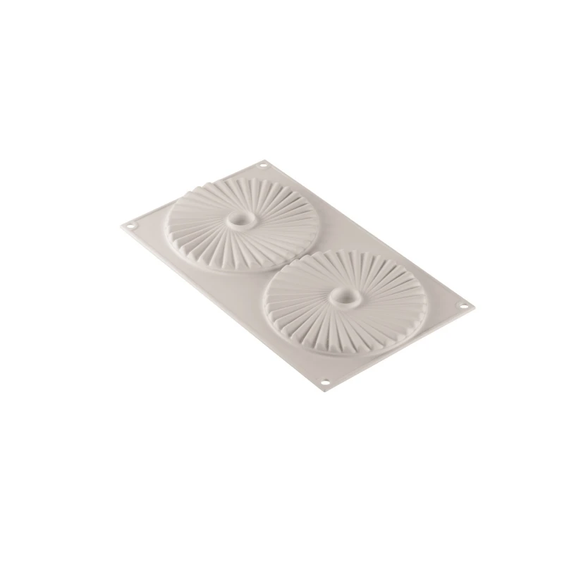 PLISSÉ 100 Stampo In Silicone 2 Impronte Ø14cm H1cm Silikomart 3 PLISSÉ 100 Stampo In Silicone 2 Impronte Ø14cm H1cm Silikomart - immagine 3
