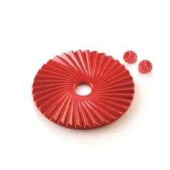 PLISSÉ 100 Stampo In Silicone 2 Impronte Ø14cm H1cm Silikomart