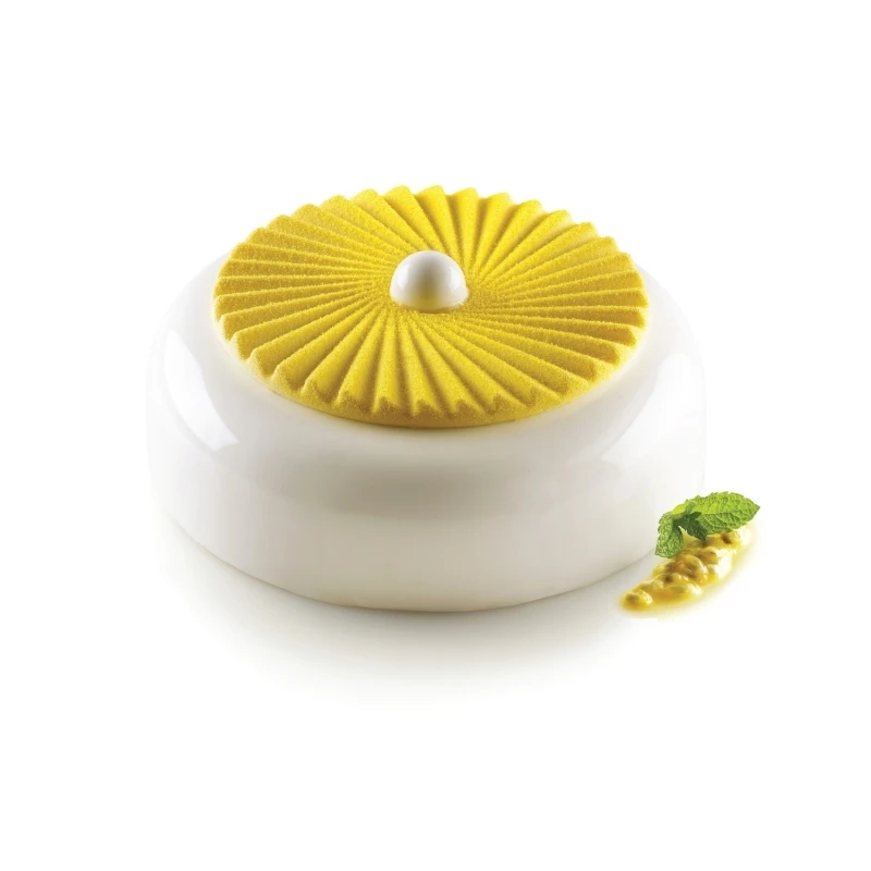 PLISSÉ 100 Stampo In Silicone 2 Impronte Ø14cm H1cm Silikomart 5 PLISSÉ 100 Stampo In Silicone 2 Impronte Ø14cm H1cm Silikomart - immagine 5