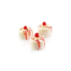 SQ061 POMPONNETES Stampo In Silicone 96 Impronte Ø3,6cm H1,7cm 60x40 Silikomart