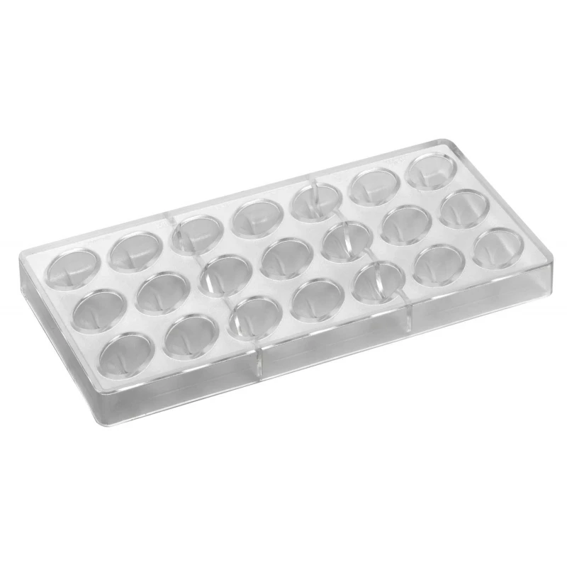 BONBONS PC43 Stampo In Policarbonato Pralina Di Cioccolato 21 Impronte 3,6x2,5cm H2cm Pavoni 2 BONBONS PC43 Stampo In Policarbonato Pralina Di Cioccolato 21 Impronte 3,6x2,5cm H2cm Pavoni - immagine 2