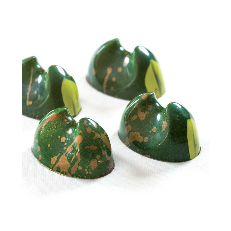 BONBONS PC43 Stampo In Policarbonato Pralina Di Cioccolato 21 Impronte 3,6x2,5cm H2cm Pavoni 3 BONBONS PC43 Stampo In Policarbonato Pralina Di Cioccolato 21 Impronte 3,6x2,5cm H2cm Pavoni - immagine 3