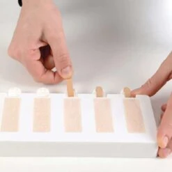 MINI BAR02 Stampo Gelato In Silicone 5 Impronte 6x2cm H2cm - 2 Pz + 50 Stecche E Vassoio Silikomart -Peroni Kitchen Negozio stampo professional mini bar 6