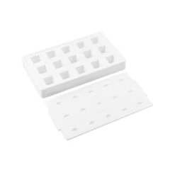 MINI KUBE01 Stampo Gelato In Silicone 15 Impronte 2x2cm H2cm - 2 Pz + 50 Stecche E Vassoio Silikomart -Peroni Kitchen Negozio stampo professional mini kube 5