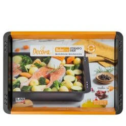 Stampo Rettangolare Basso 42x29cm H4cm Antiaderente Bake&Cook Line Decora