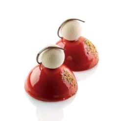 SQ003 SEMISFERE 60x40 Stampo In Silicone 28 Impronte Ø7cm H3,5cm Silikomart