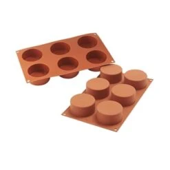 SF127 CILINDRO Stampo In Silicone 6 Impronte Ø7cm H3,5cm Silikomart
