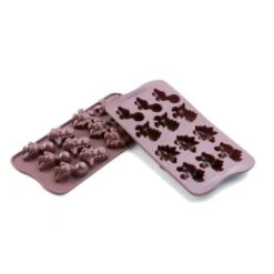 DINO SCG16 Stampo In Silicone 12 Cioccolatini 4x3,3cm H1,6cm Silikomart