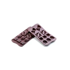FASHION SCG14 Stampo In Silicone 14 Cioccolatini 4,1x3cm H1,2cm Silikomart -Peroni Kitchen Negozio stampo silicone cioccolatini fashion scg14 silikomart 2
