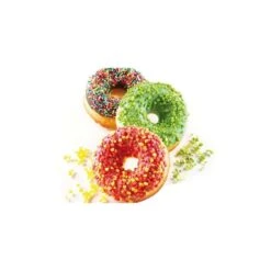 SF170 DONUTS Stampo In Silicone 6 Impronte Ø7,5cm H2,8cm Silikomart