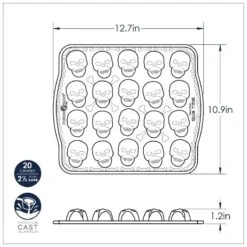 Stampo SKULL BITES CAKELET PAN 32,2x27,6cm H3cm 20 Impronte NW94948 Nordic Ware -Peroni Kitchen Negozio stampo skull bites cakelet pan nw94948 nordic ware 3