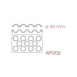 SPHERE AF002 Stampo In Silicone 11 Impronte Ø4,5cm 48ml Pavoduo Pavoni -Peroni Kitchen Negozio stampo sphere af002 pavoni 2