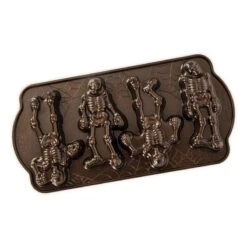 Stampo SPOOKY SKELETON CAKELET PAN 35,3x17,5cm H2,8cm 4 Impronte NW93548 Nordic Ware