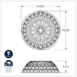 Stampo STAINED GLASS BUNDT Ø25,9cm H7,9cm NW88737 Nordic Ware 11 Stampo STAINED GLASS BUNDT Ø25,9cm H7,9cm NW88737 Nordic Ware -Peroni Kitchen Negozio stampo stained glass bundt nordic ware 5