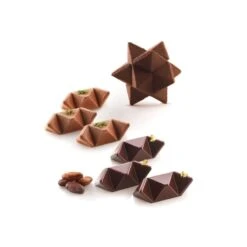 STAR GAME 35 Stampo In Silicone 12 Impronte 7,5x2,5cm H2,5cm Silikomart -Peroni Kitchen Negozio stampo star game 35 silikomart 3