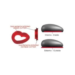 TI AMO Stampo In Silicone 17x16,4cm H6,3cm + Cutter Silikomart -Peroni Kitchen Negozio stampo ti amo silikomart 2