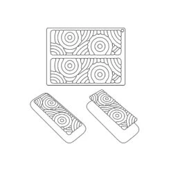 TOP04 CIRCLE Stampo In Silicone 2 Impronte 21x7cm H0,9cm Pavoni -Peroni Kitchen Negozio stampo top circle 3